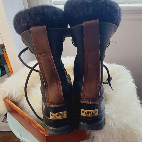 Vintage Sorel Men's Alpine Felt lined Wool Trim Winter Boots | Size 10 | Waterpr - Picture 4 of 7